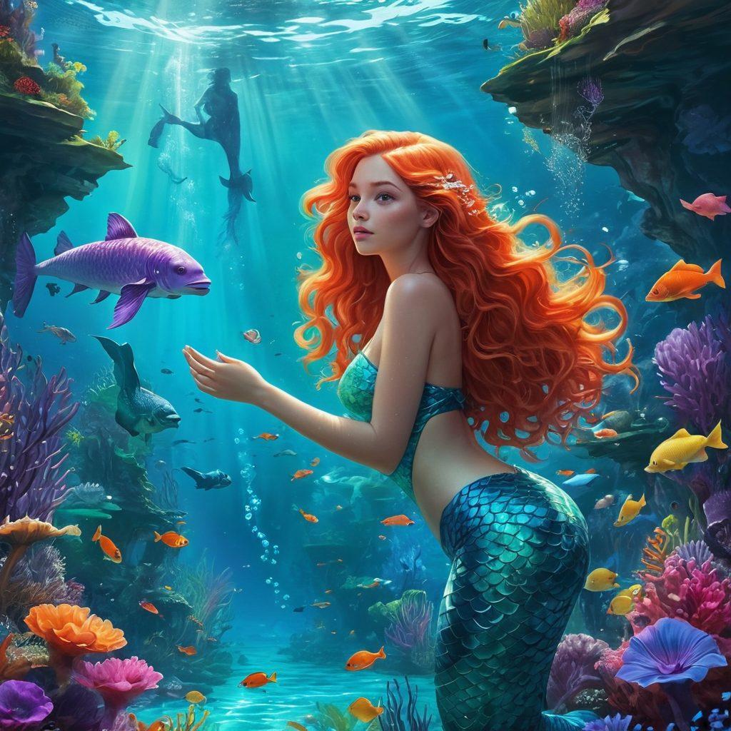 A visually captivating collage showcasing diverse adult animation styles, featuring playful characters in imaginative underwater settings, bright colors enhancing the whimsy. Incorporate elements of fantasy like mermaids, magical creatures, and surreal landscapes to evoke a sense of adventure and exploration. The scene should exude a blend of erotic allure and artistic expression. vibrant colors. whimsical art style. surreal. fantasy.